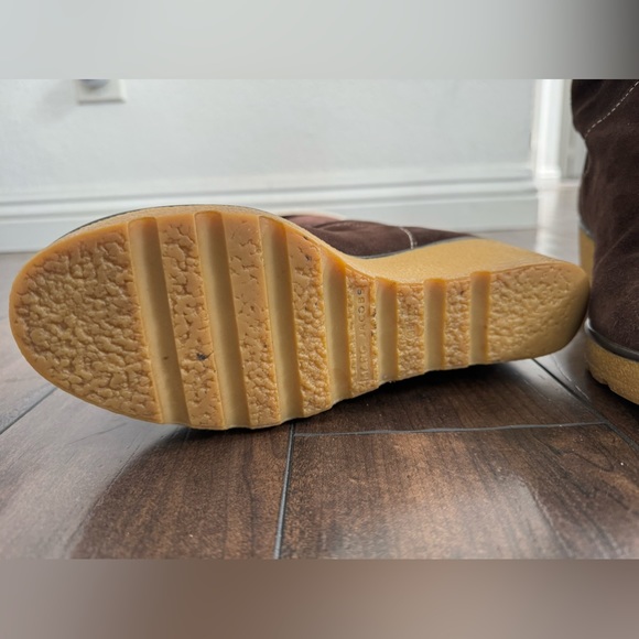 Marc Jacobs Women Mid Calf Wedge Suede Boots Size 38 US 7.5 Includes Tassels - Picture 3 of 4